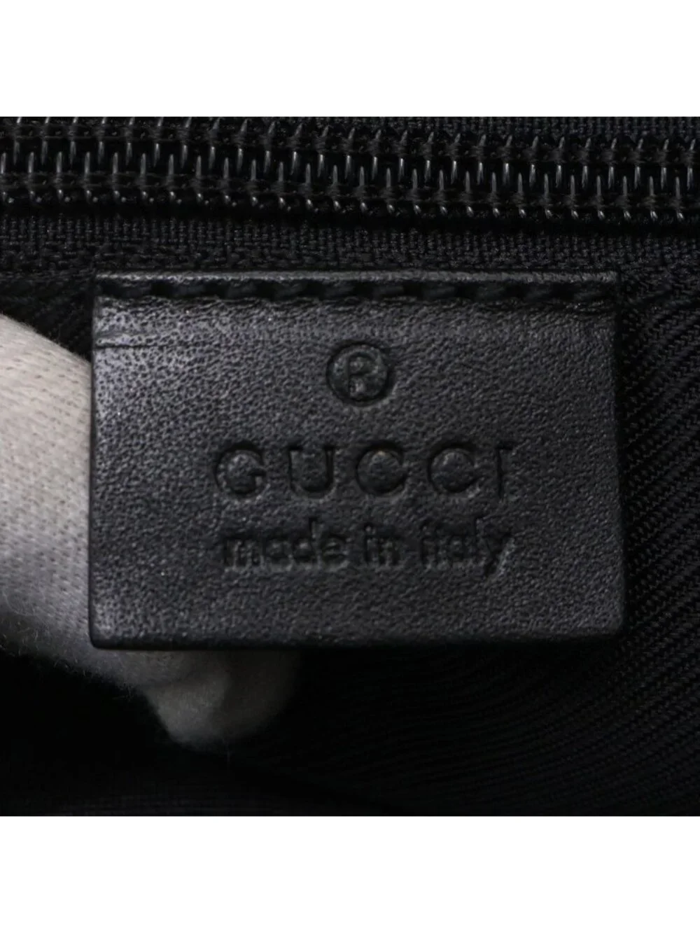 Gucci GG Canvas Leather Tote Shoulder Business Black